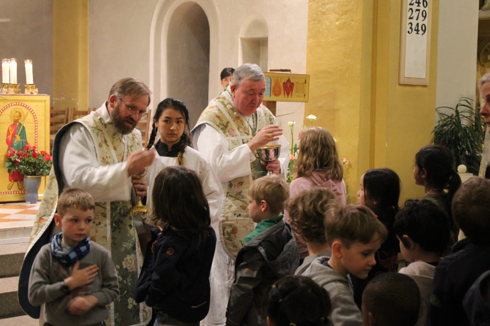 Biskop Bernt Eidsvig besøkte St. Paul skole 4. mai 2018.
